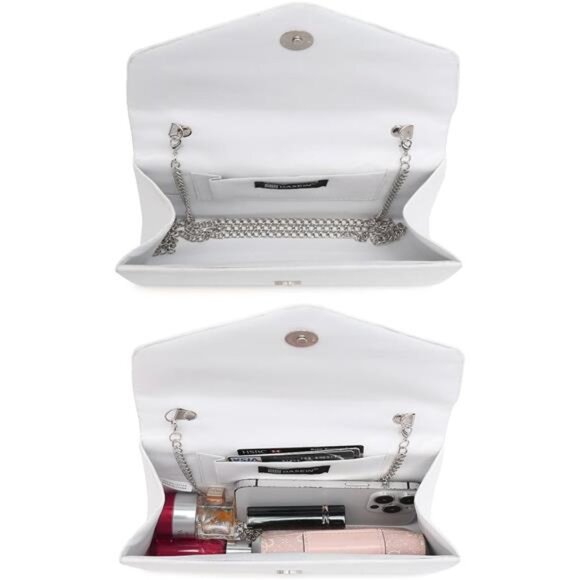 Women's Evening Bag Party Clutches Wedding Purses Cocktail Prom Handbags - Picture 5 of 6